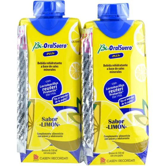 Casen Recordati Bi-OralSuero Plus Sabor Limón 2x330ml