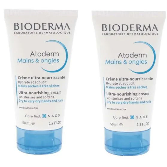 Bioderma Atoderm Duplo Manos y Uñas 2x50 ml