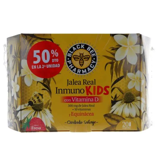 Black Bee Duplo Jalea Real Inmuno Kids Con Vitamina D