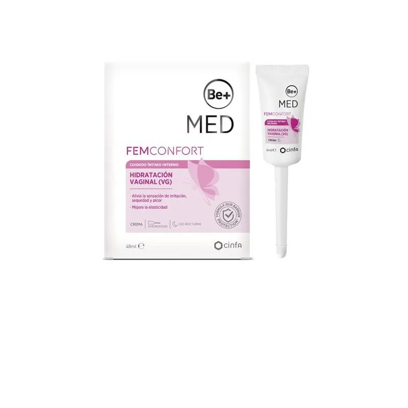 Be+ Crema Hidrante Vaginal Interna 8 x 6 ml