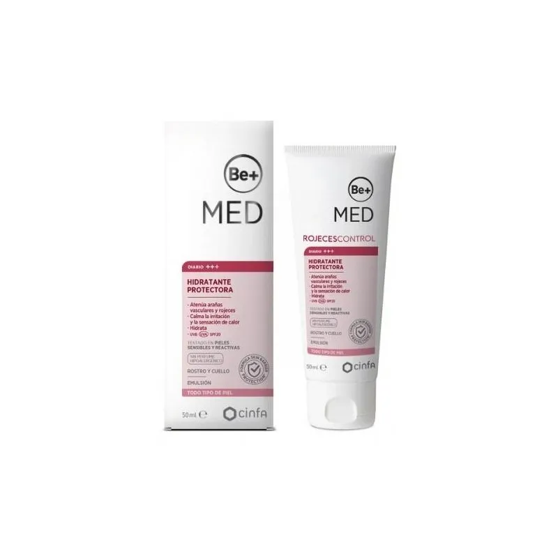 Be+ Med Rojeces Control Emulsión Hidratante SPF20 50ml