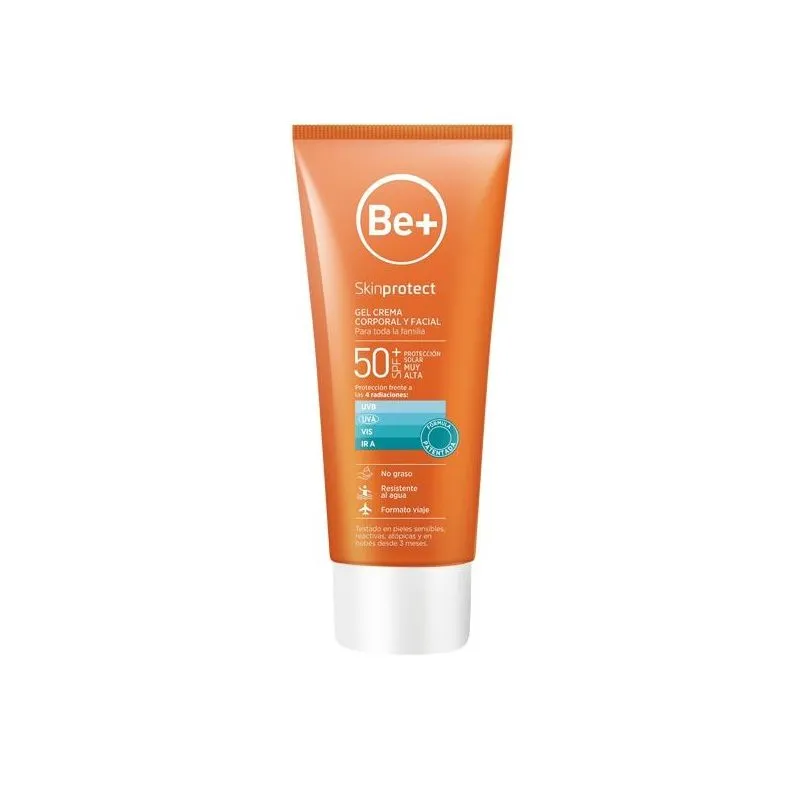 Be+ Skinprotect Gel Crema Corporal y Facial SPF50+ 100ml
