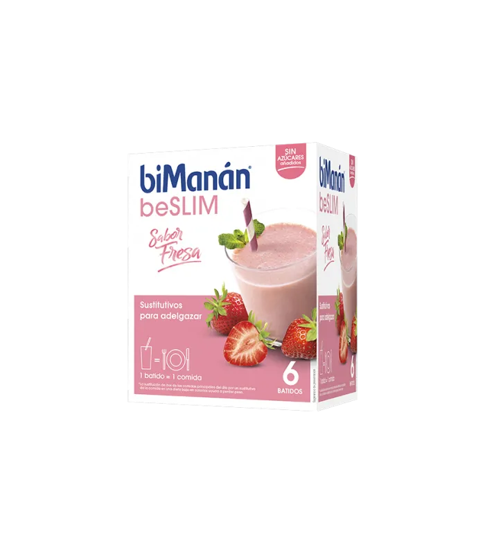 Bimanan beSLIM 6 Batidos sabor Fresa