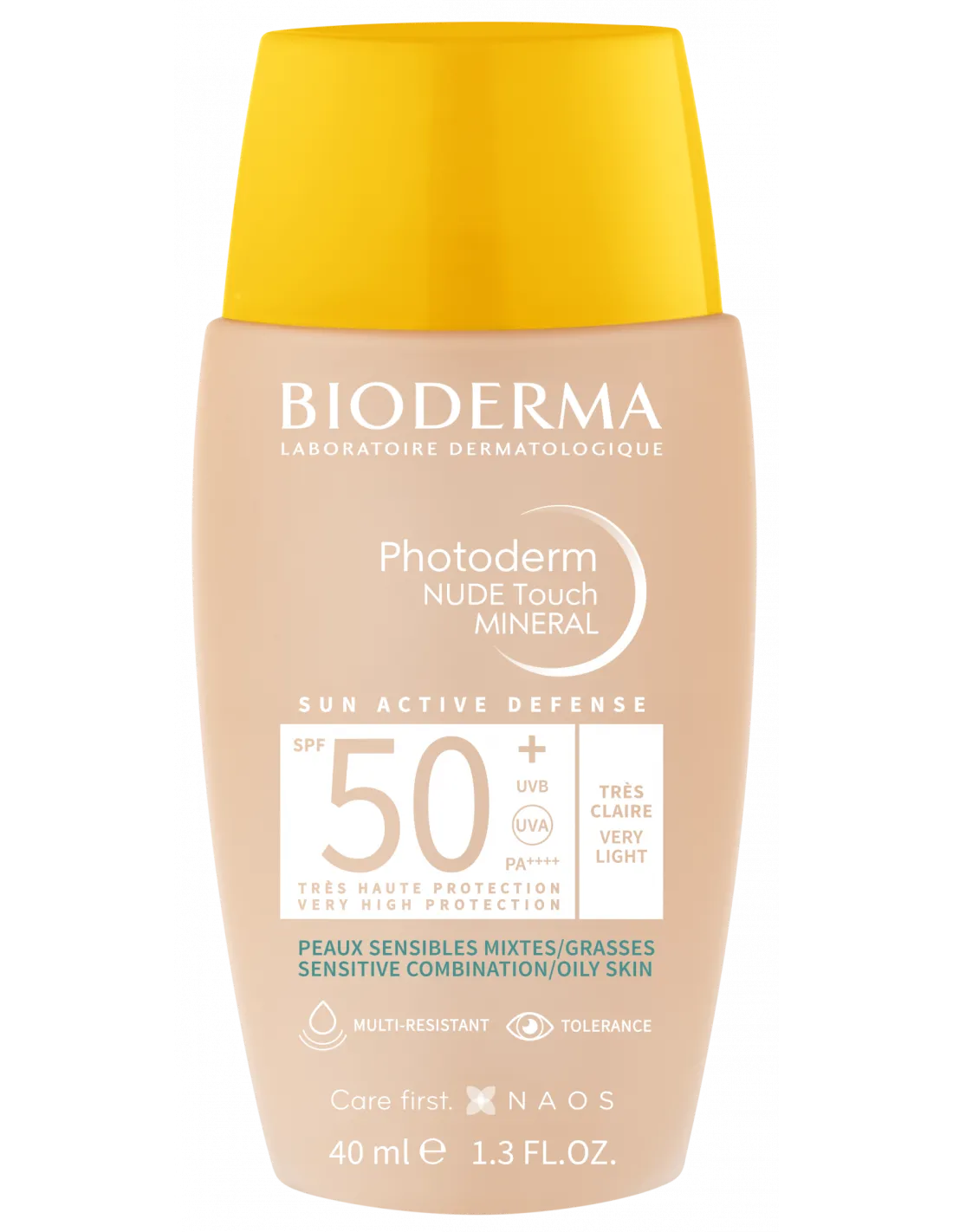 BIODERMA Photoderm NUDE Touch MINERAL SPF50+ Muy Claro 40 ml
