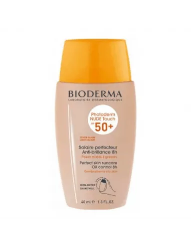 BIODERMA PHOTODERM NUDE TOUCH SPF50+ COLOR CLARO CREMA 40 ML
