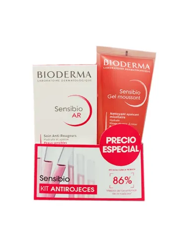 BIODERMA SENSIBIO AR CREMA 40 ML + SENSIBIO GEL MOUSSANT 100 ML PACK