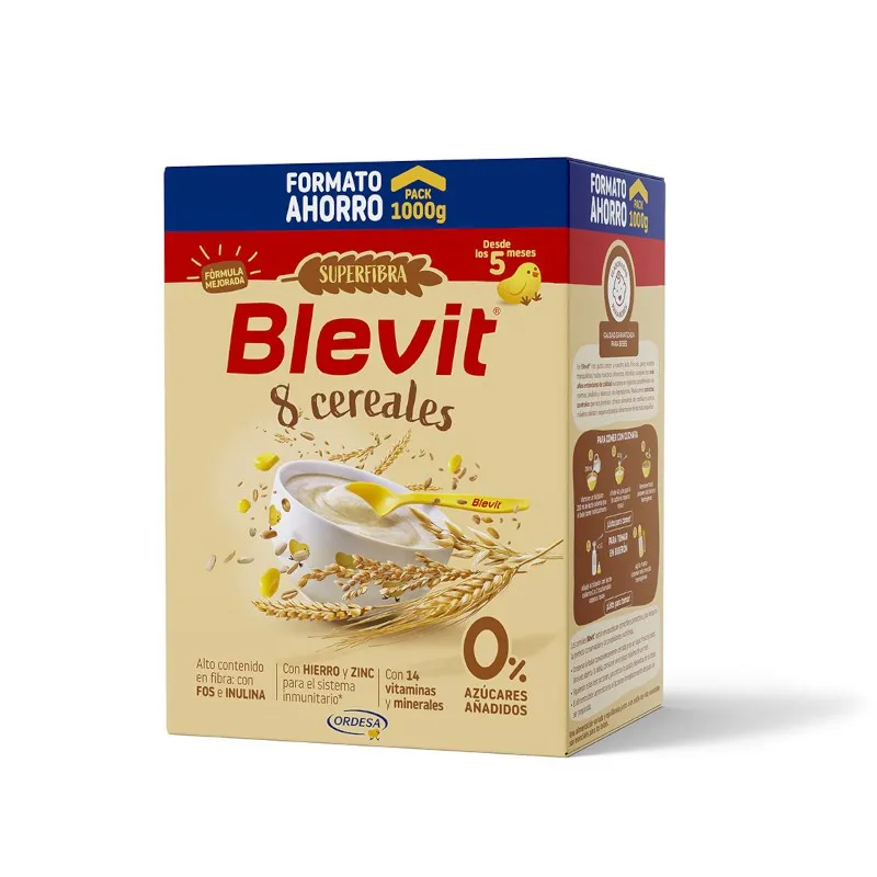 BLEVIT SUPER FIBRA 8 CEREALES 1000GRAMOS - ORDESA