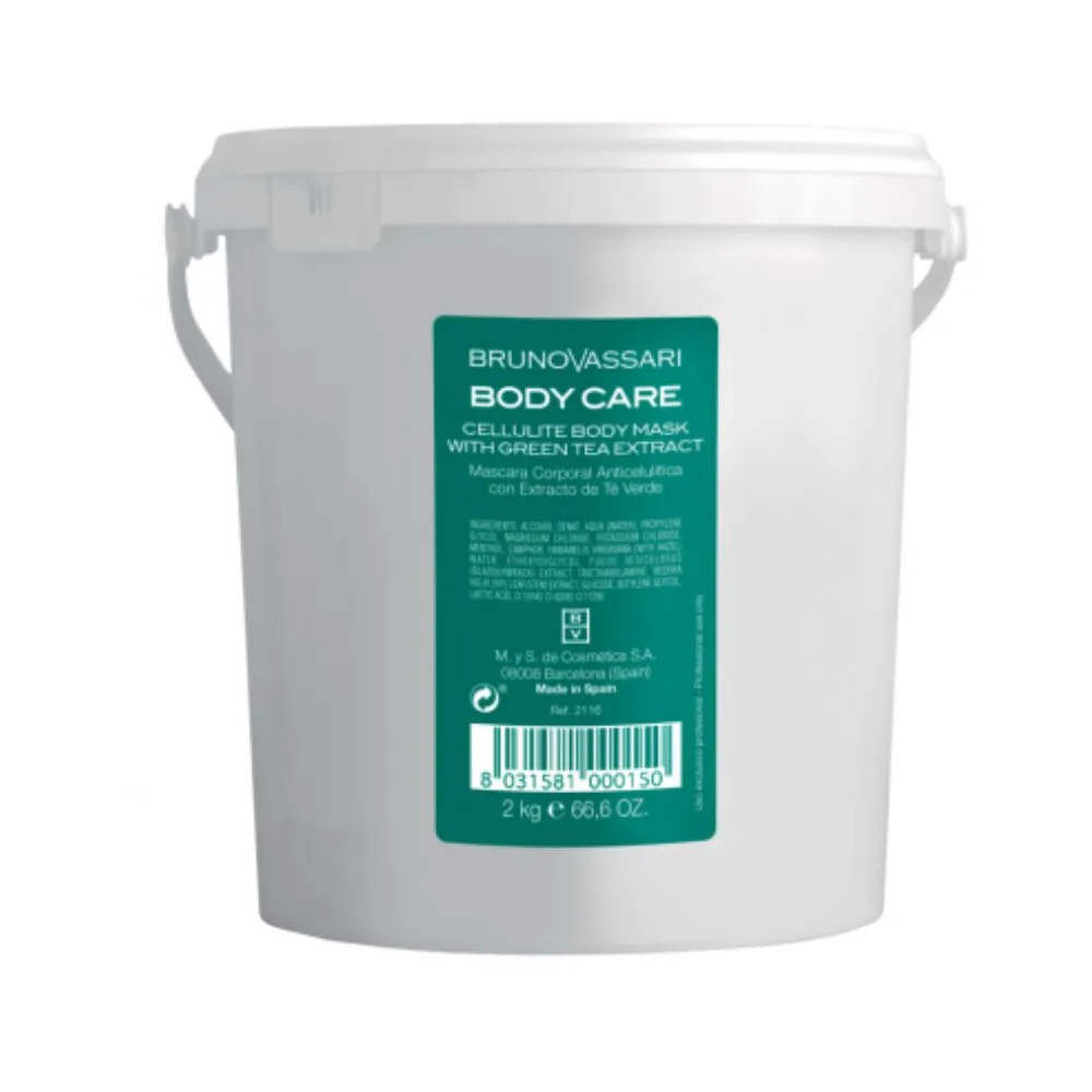 Bruno Vassari Body Care With Green Tea Extract Anti-Cellulite Body Cream Maschera 2000 g