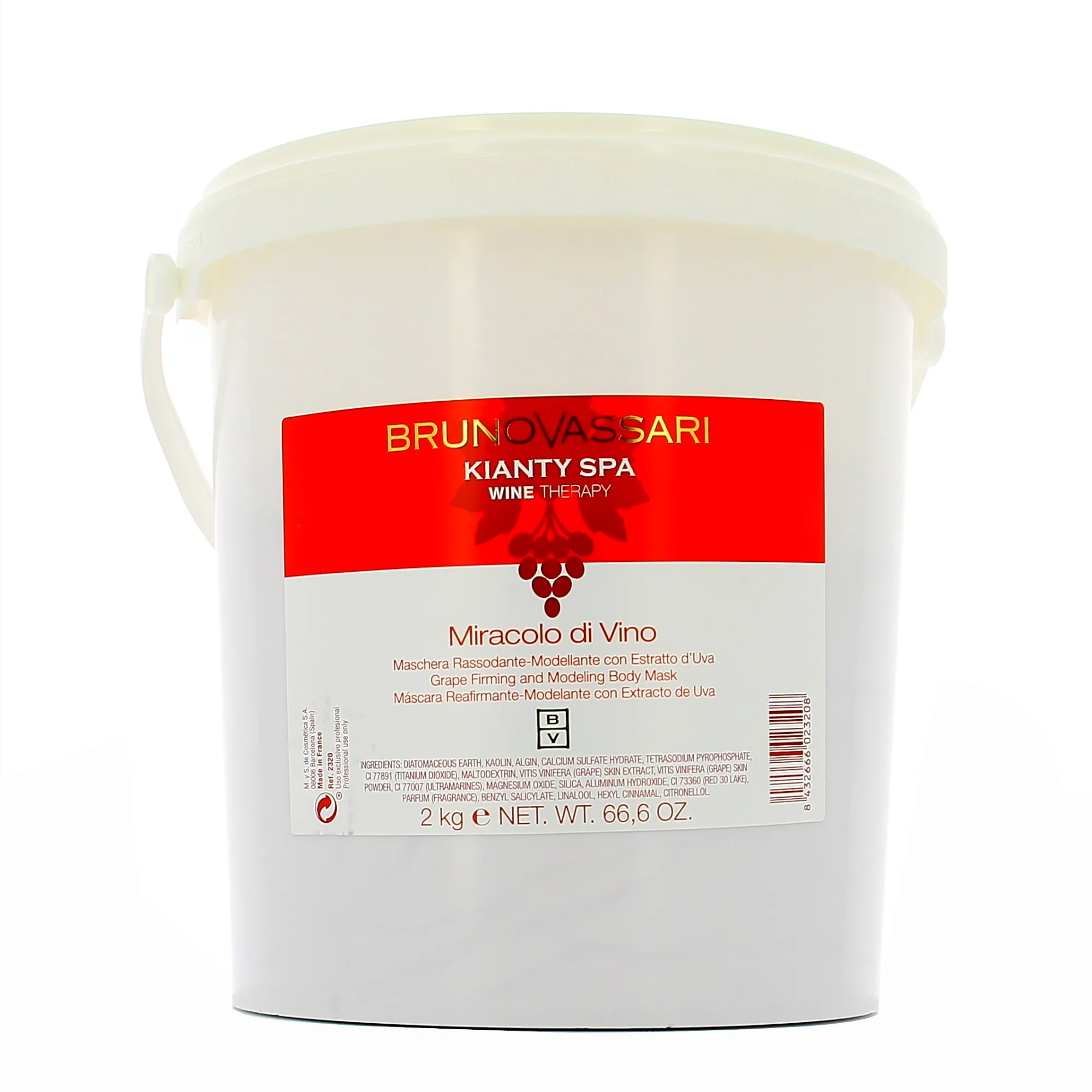 Bruno Vassari Kianty SPA Grape Firmness + Body Cream Maschera Grape Body Reshaping 2000g