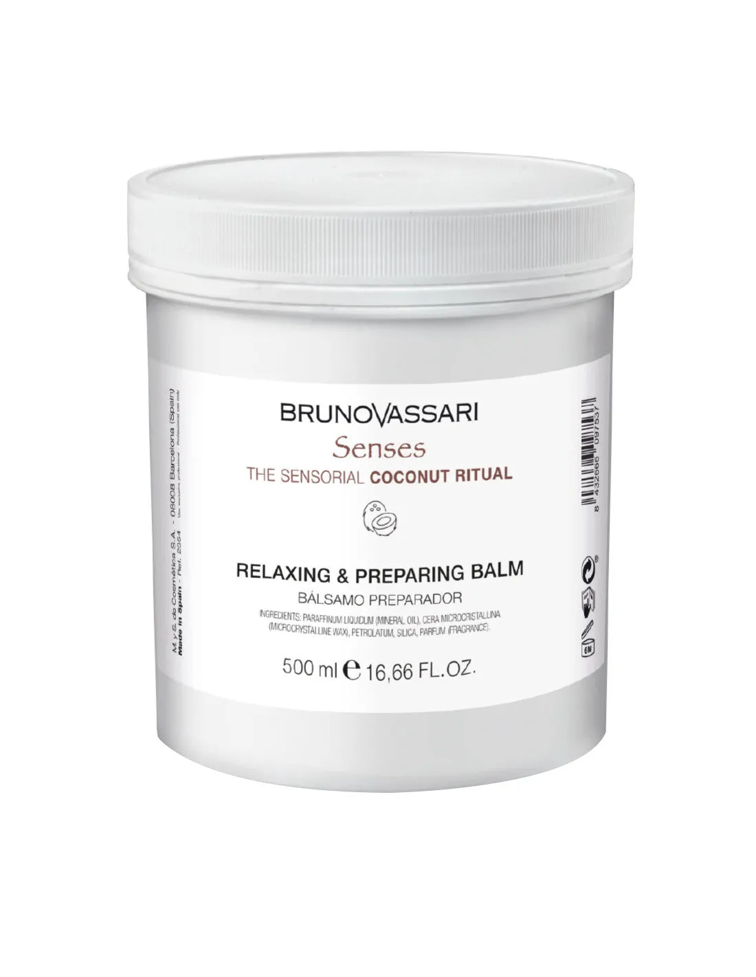 Bruno Vassari Senses Relaxing Body Balm Coconut 500 ml