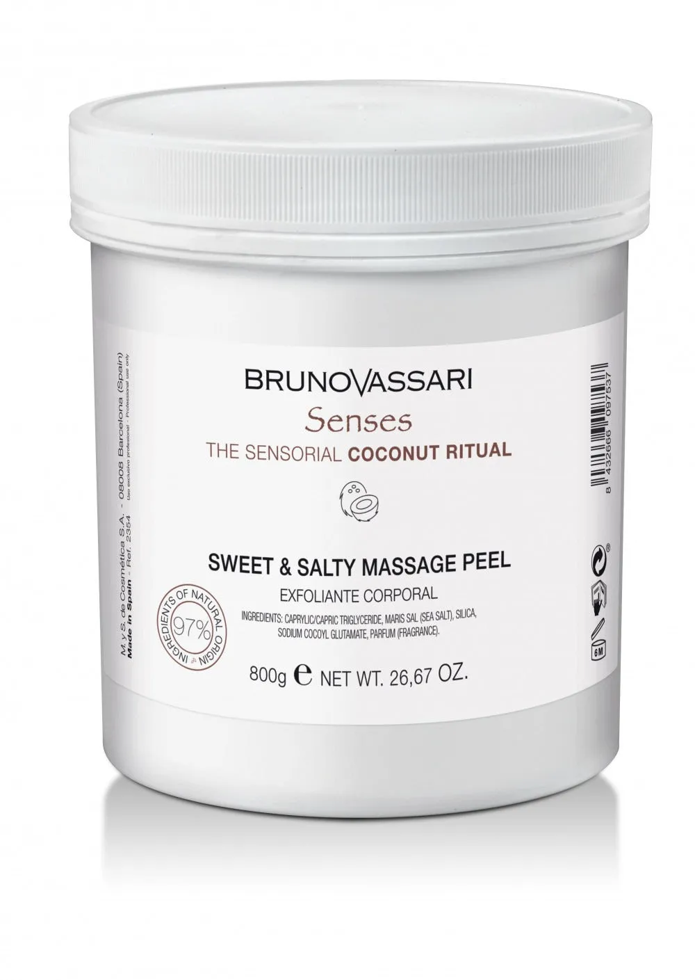 Bruno Vassari Sensi Coconut Oil Exfoliating Gel 650ml