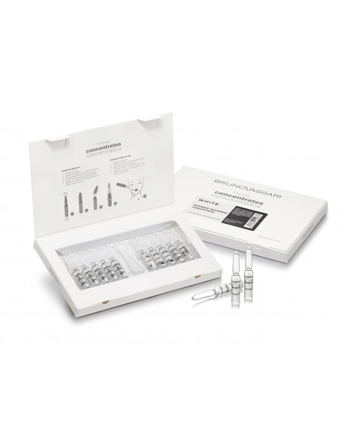 Set Bruno Vassari Concentrated Whitening Face 10 pieces 2 ml