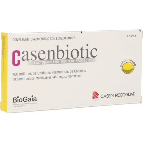 Casenbiotic Limón 10 comprimidos masticables