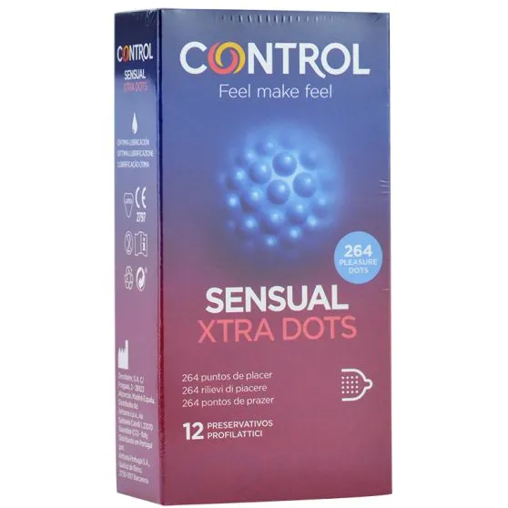 Control Preservativos Sensual Xtra Dots 12 uds