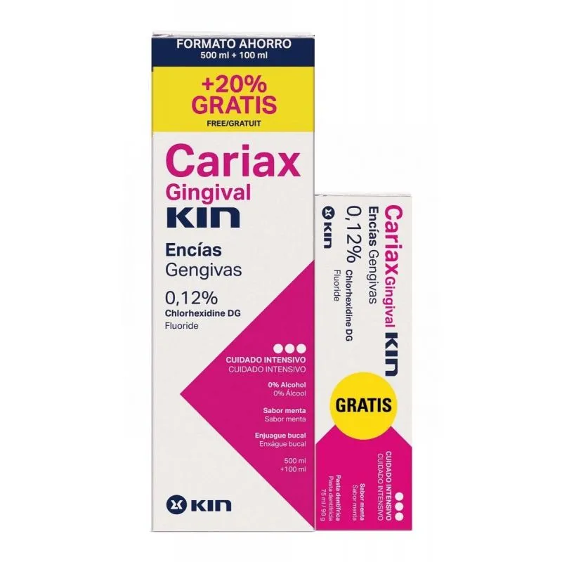 Cariax Gingival Enjuague Bucal 500ml + Pasta Dentífrica 75ml
