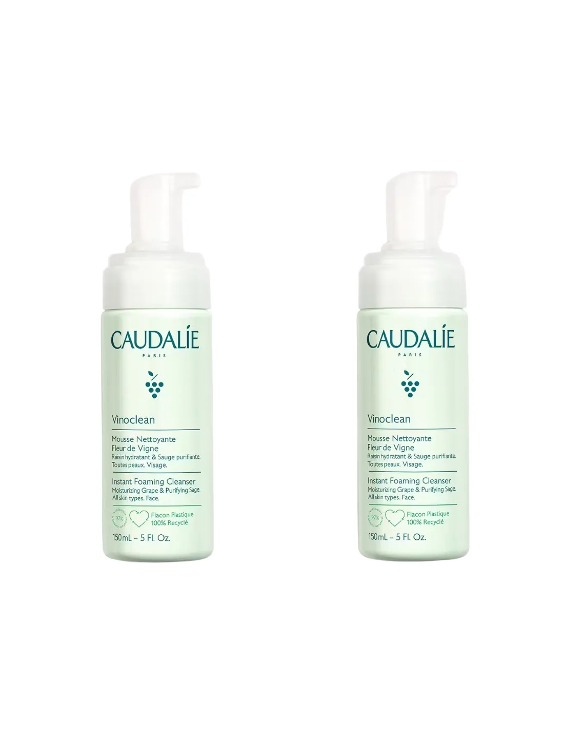 CAUDALIE Duplo Vinoclean Espuma Limpiadora 2x150 ml