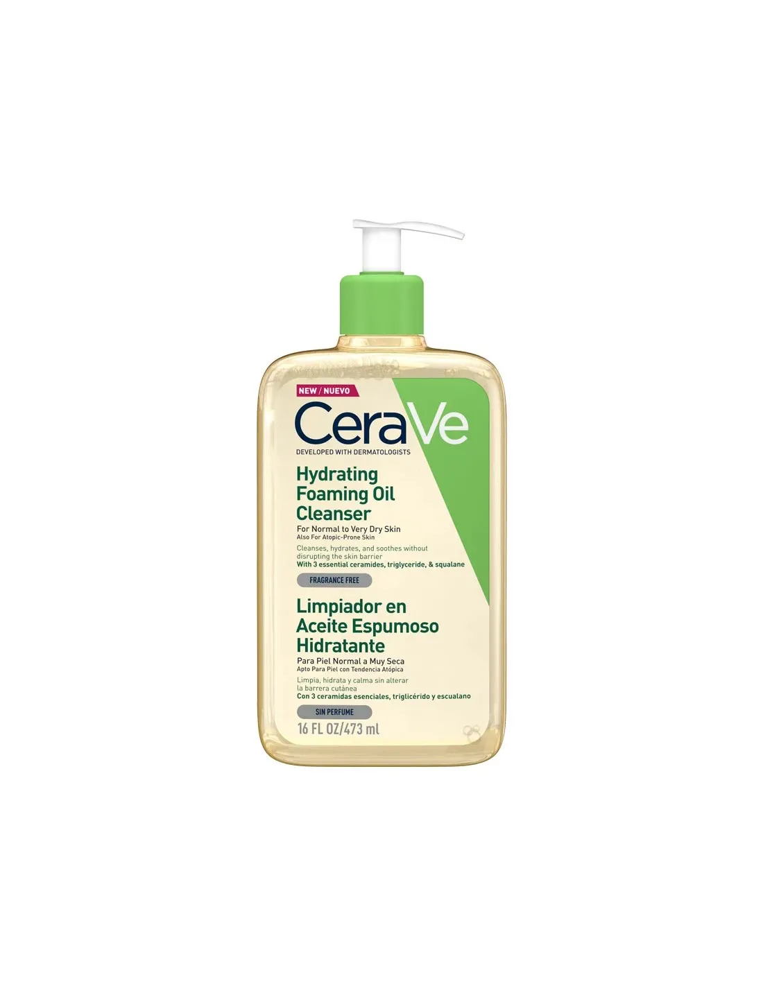 CeraVe Limpiador en Aceite Espumoso Hidratante 473 ml