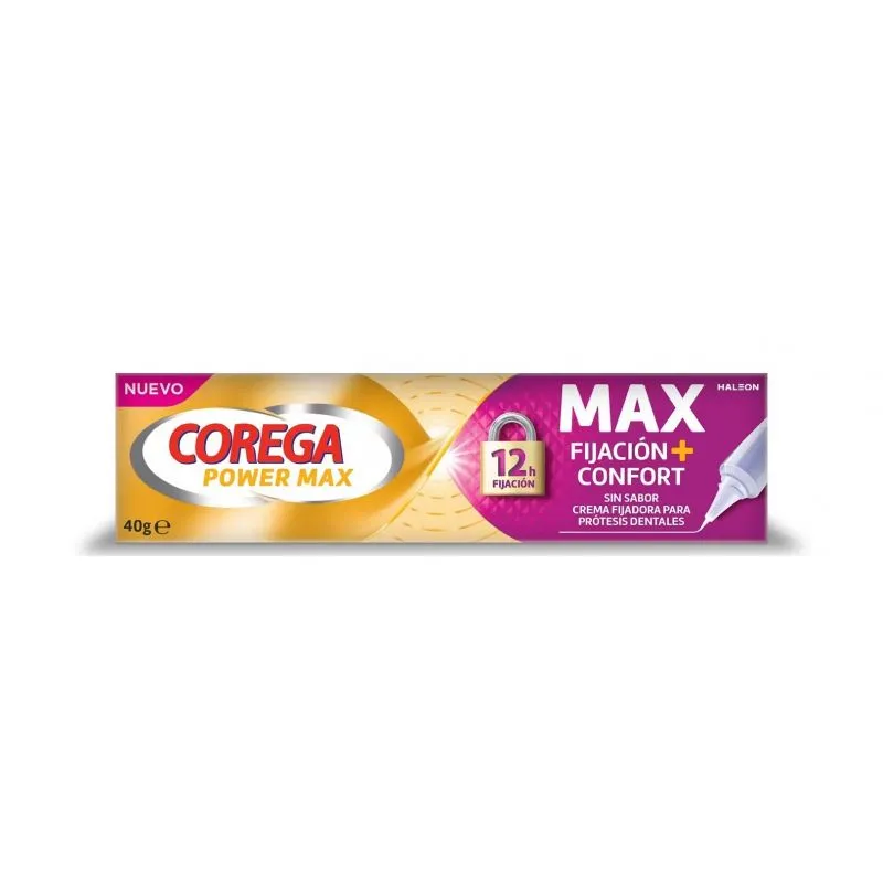 Corega Max Fijacion + Confort 1 Tubo 40 G Sin Sabor