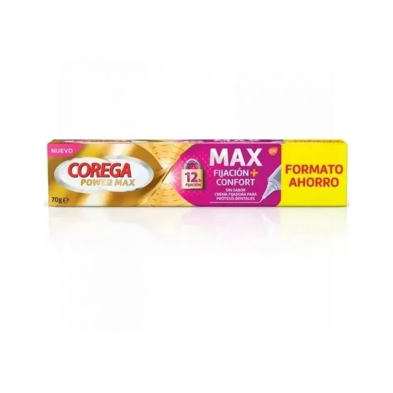 Corega Max Fijacion + Confort 1 Tubo 70 G Sin Sabor