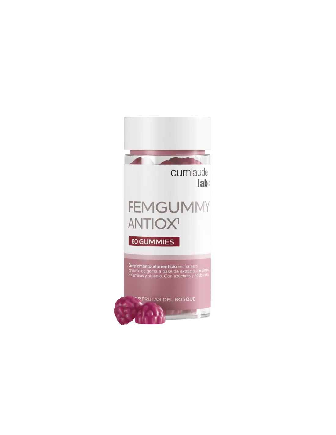 CUMLAUDE Femgummy Antiox Sabor Frutas del Bosque 60 Gummies