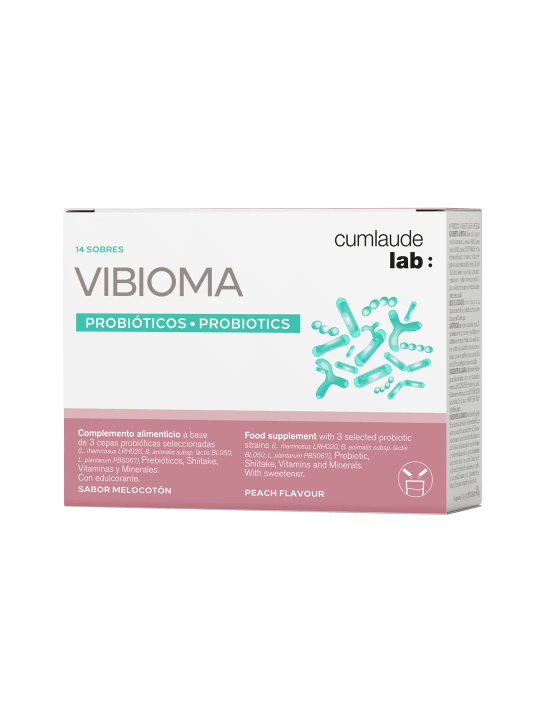 CUMLAUDE Vibioma Sabor Melocotón 14 Sobres de 3g