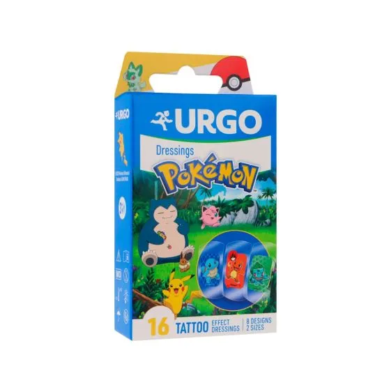 Urgo Apósitos Infantiles Pokémon Tattoo 16 uds