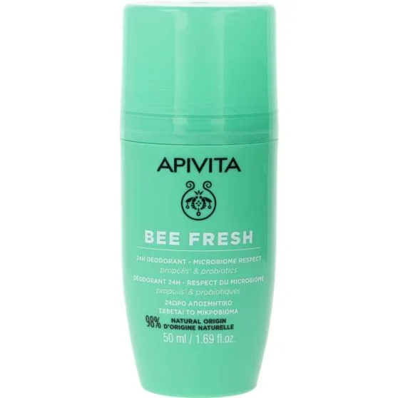 Desodorante Apivita Bee Fresh unisex con propóleo y probióticos