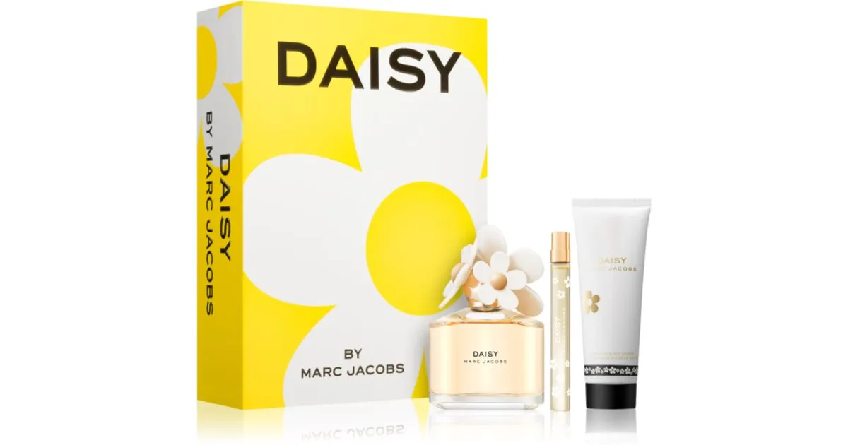Marc Jacobs Daisy Women's Gift Set Eau de Toilette 100ml + Body Milk 75ml + Eau de Toilette Travel Spray 10ml