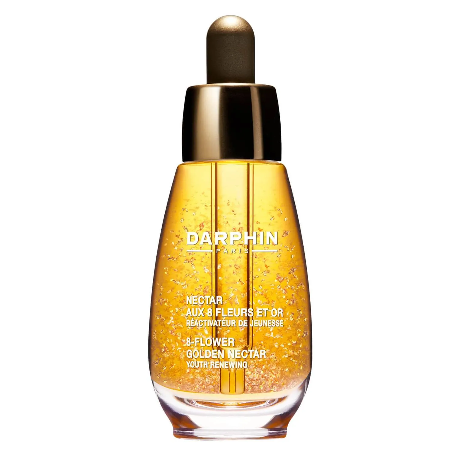 Darphin Essential Elixir - 8-Flowers Golden Nectar Non-Comedogenic Nourishing and Smoothing Face and Neck Oil Morning and Evening, 30ml