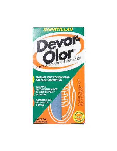 DEVOR OLOR PLANTILLA DESODORANTE ZAPATILLA 1 PAR