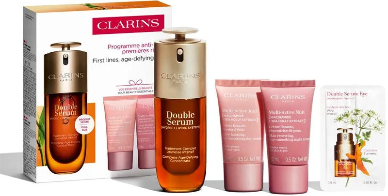 Clarins Double Serum & Multi-Active Gift Set for All Skin Types