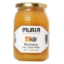 MIEL DE ROMERO con jalea real 500gr.