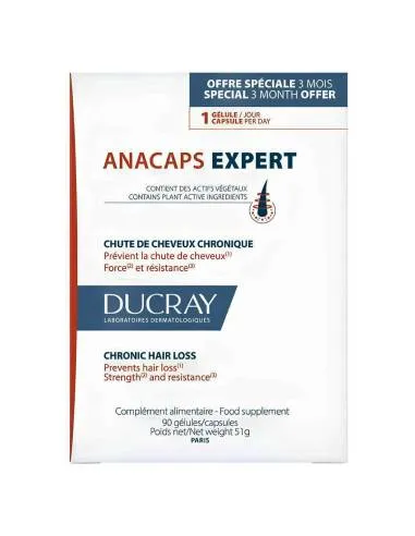 DUCRAY ANACAPS PROGRESSIV 30 CAPSULAS PACK 3 UNI