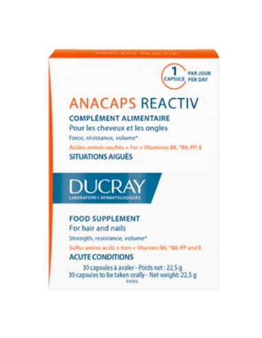 DUCRAY ANACAPS REACTIV 30 CÁPSULAS