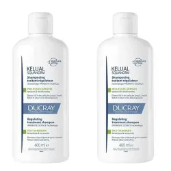 Ducray Kelual Squanorm Champú Caspa Grasa 400ml + 400ml Duplo Promocion