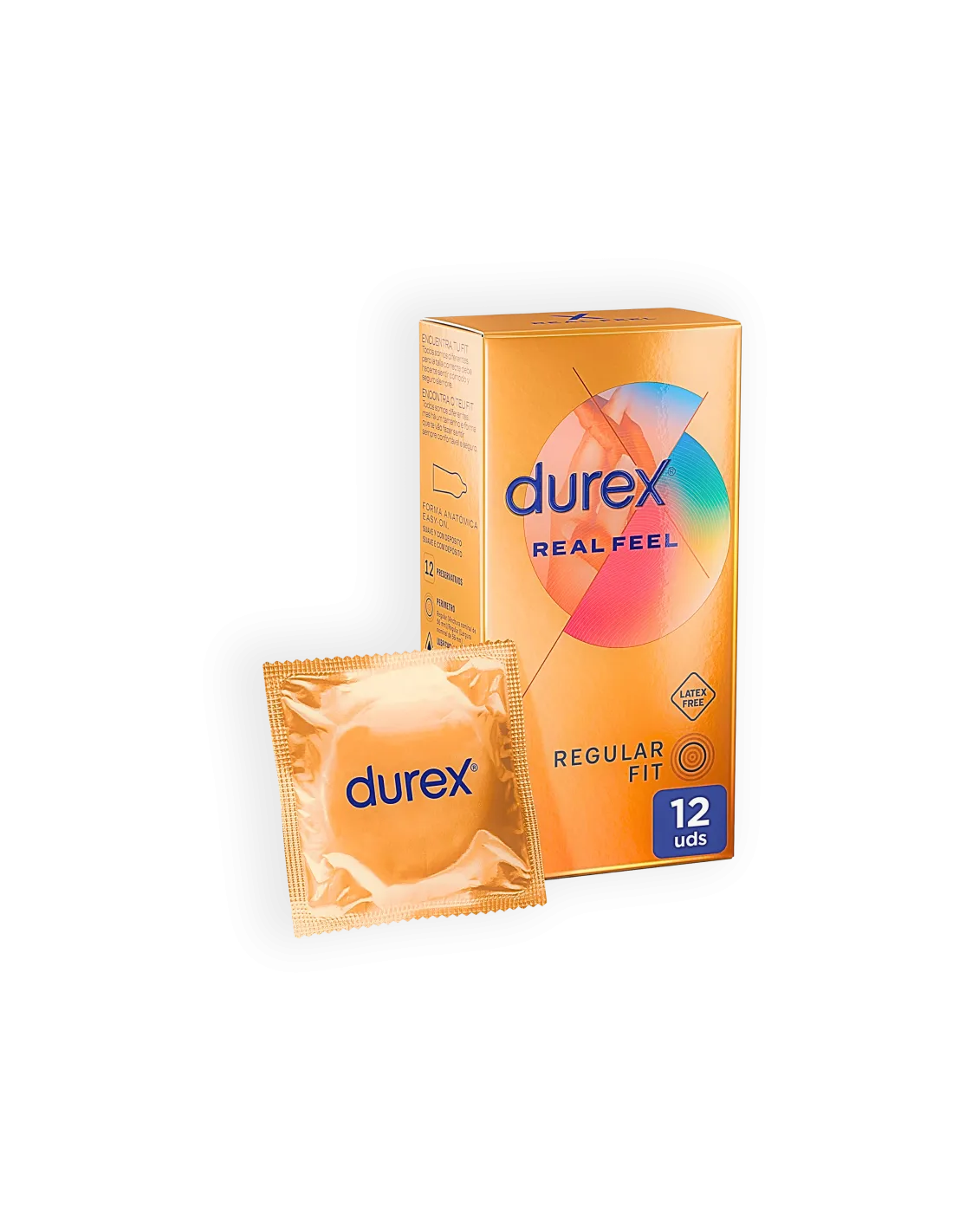 DUREX REAL FEEL PRESERVATIVO SIN LATEX 12 U