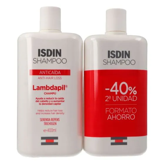 Champú Anticaída  ISDIN Lambdapil formato ahorro 2x400