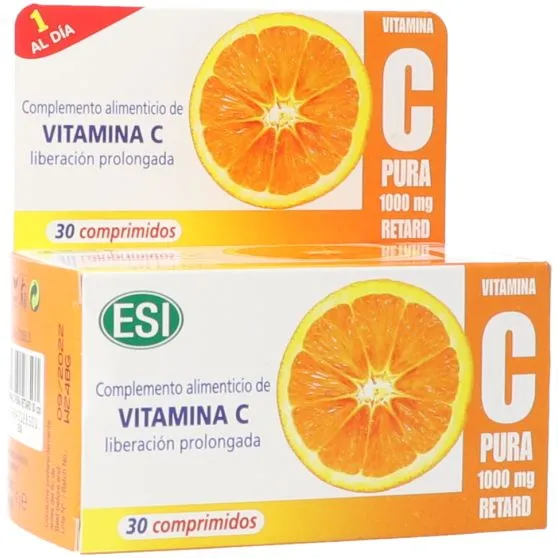 ESI Vitamina C Pura 1000 mg Retard 30 Comprimidos