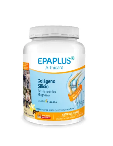 EPAPLUS ARTHICARE COLÁGENO + ÁCIDO HIALURÓNICO + MAGNESIO POLVO SABOR VAINILLA 420 G