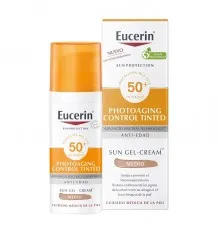 Eucerin Solar Photoaging Control FPS 50+ Con Color Tono Medio