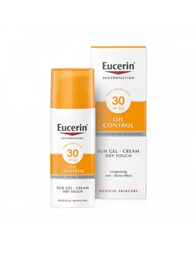EUCERIN SUN PROTECTION SPF30 GEL-CREMA OIL CONTROL TOQUE SECO 50 ML