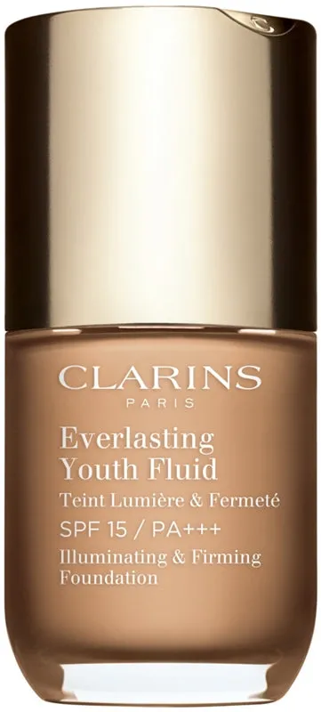 Clarins Everlasting Youth Illuminating foundation fluid SPF 15 color 108.5 Cashew 30 ml