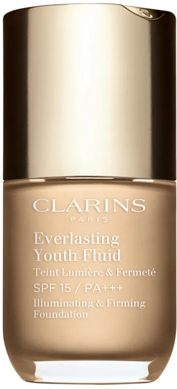 Clarins Everlasting Youth Illuminating foundation fluid SPF 15 color 101 Linen 30 ml