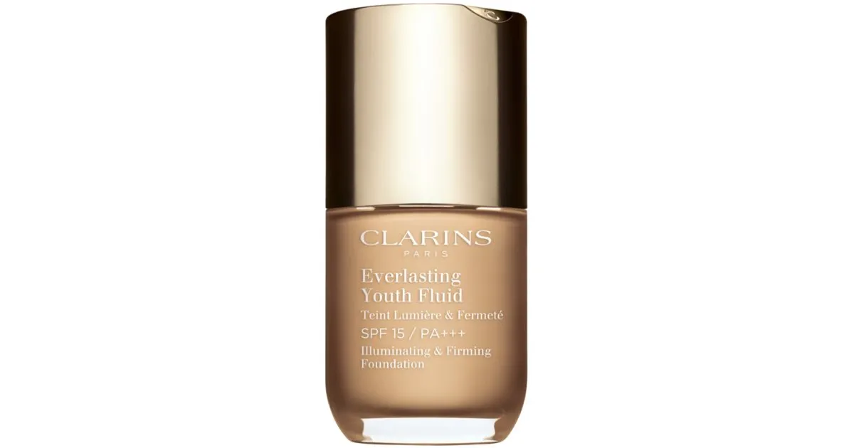 Clarins Everlasting Youth Illuminating foundation fluid SPF 15 color 106 Vanilla 30 ml