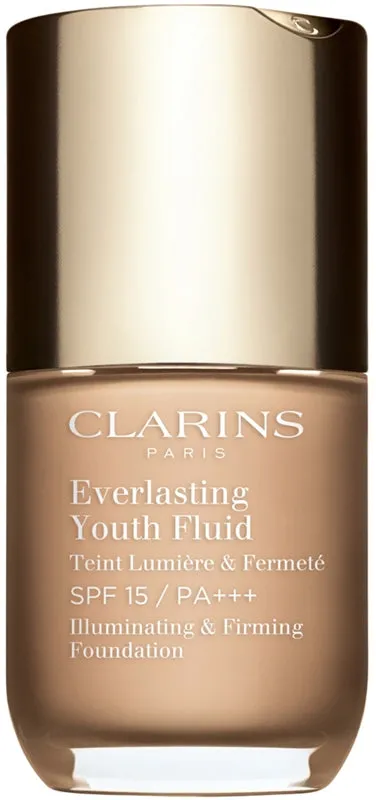 Clarins Everlasting Youth Illuminating foundation fluid SPF 15 color 108.3 Organza 30 ml