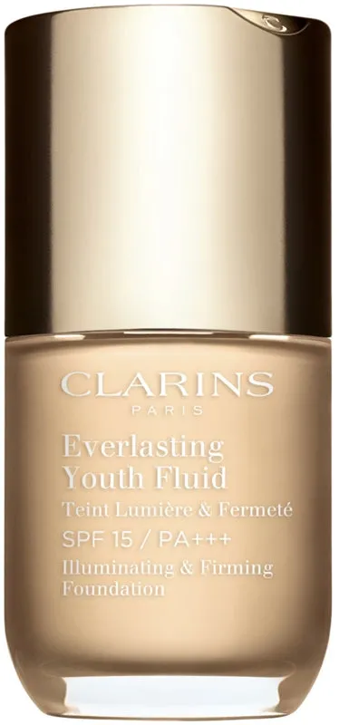 Clarins Everlasting Youth Illuminating foundation fluid SPF 15 color 100.5 Cream 30 ml