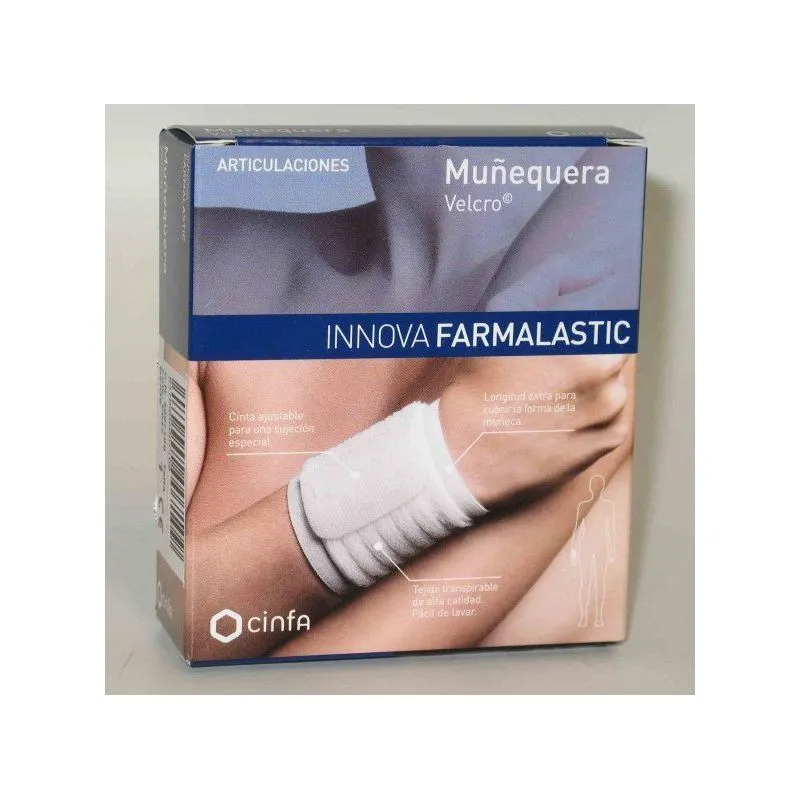 Farmalastic Innova Muñequera Velcro Beige Talla P/M