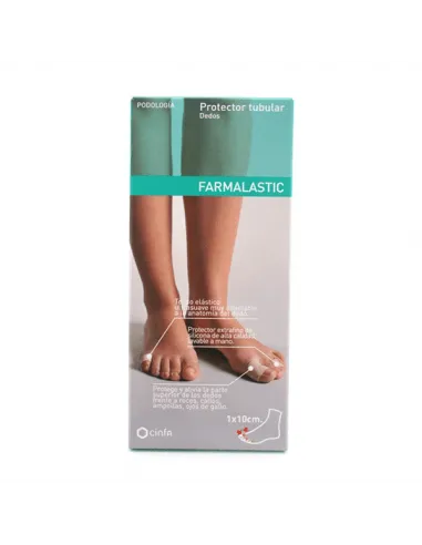 FARMALASTIC PROTECTOR TUBULAR DEDOS GEL SILICONA TALLA PEQUEÑA 1 UNIDAD
