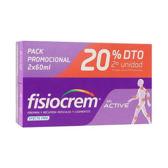Fisiocrem Gel Active Duplo Efecto Frío 2 x 60 ml