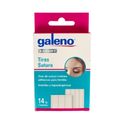 Galeno Tiras Sutura 14 Tiras 2 Tamaños